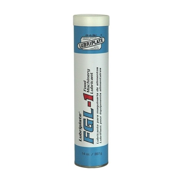 Lubriplate Aluminum Complex Grease; Multipurpose; Cartridge; Semi Solid; Food Grade Machinery; White; 14.5 Oz FGL-1 14.5OZ CART ; L0231-098 - main